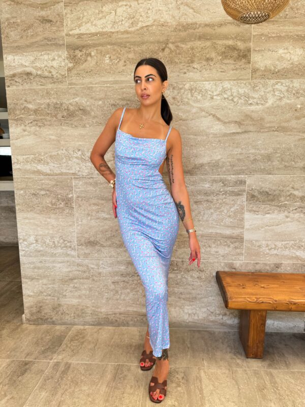 FLORAL OPEN BACK DRESS - Image 2